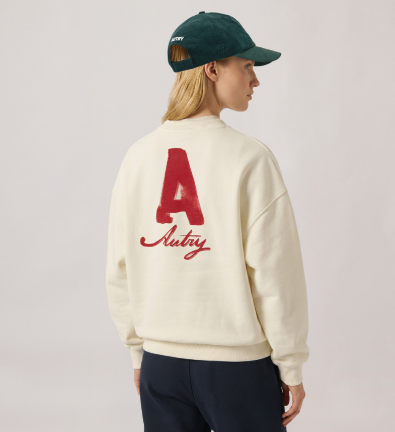SUDADERA HERITAGE CON EFECTO USADO UNISEX BLANCO